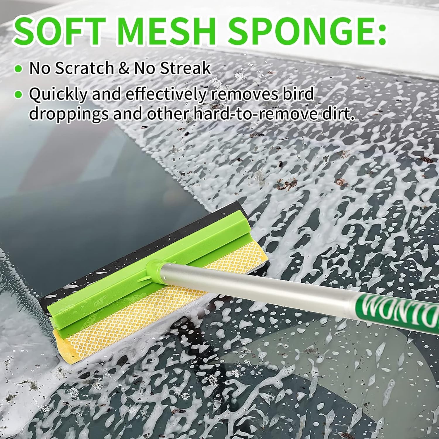 14Pcs Car Wash Kit, 62” Car Wash Brush with Long Handle, Microfiber Scratch-…