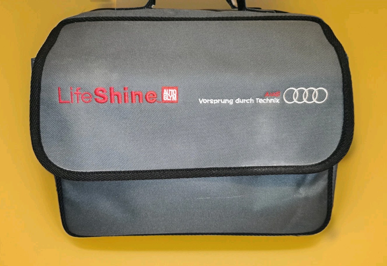 Autoglym Life Shine Car Care Kit With Grey Audi Canvas Holdall New