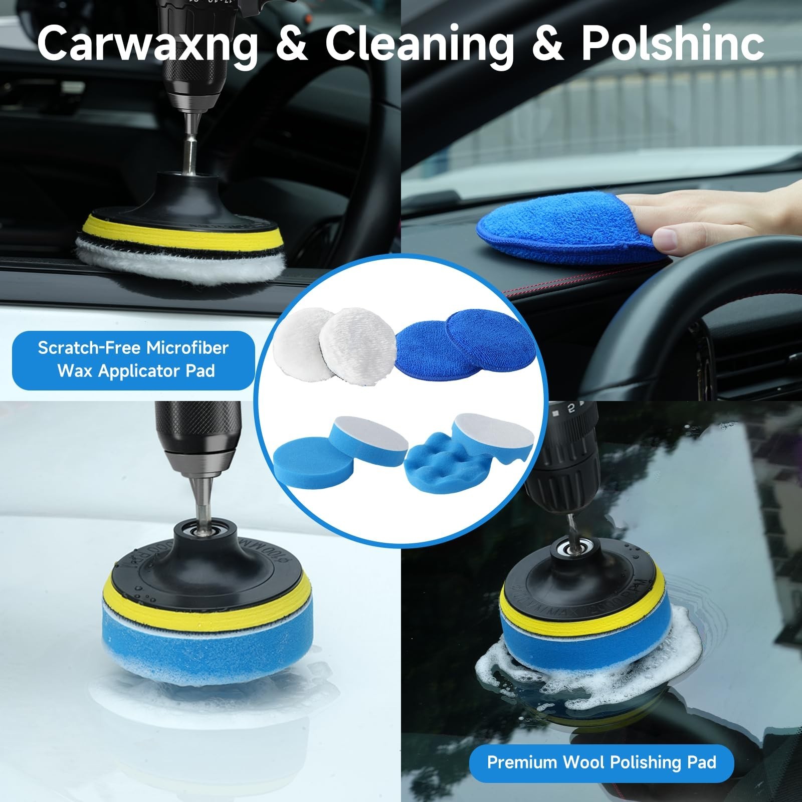 36Pcs Car Detailing Kit, Auto Cleaning Tools, Brushes & Accessories for Interior