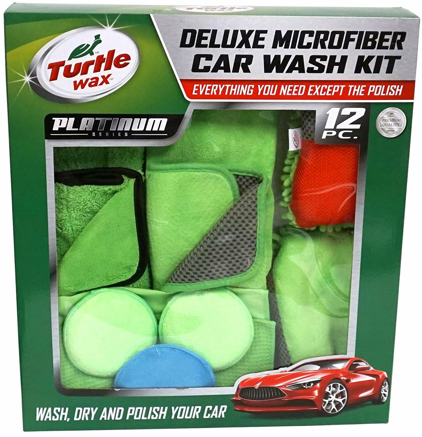 Turtle Wax, Auto Detail Car Wash Professional Grade Deluxe Microfiber Gift Kit