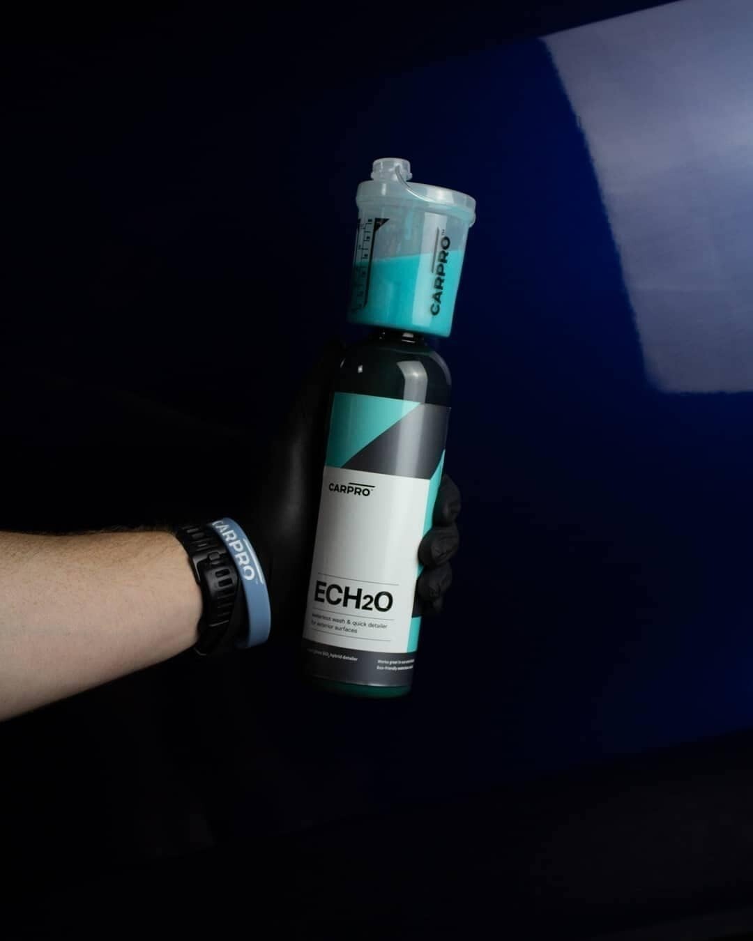 CARPRO ECH2O Waterless Wash, High Gloss Detail Spray, Rinse-Less Wash, 500 ml