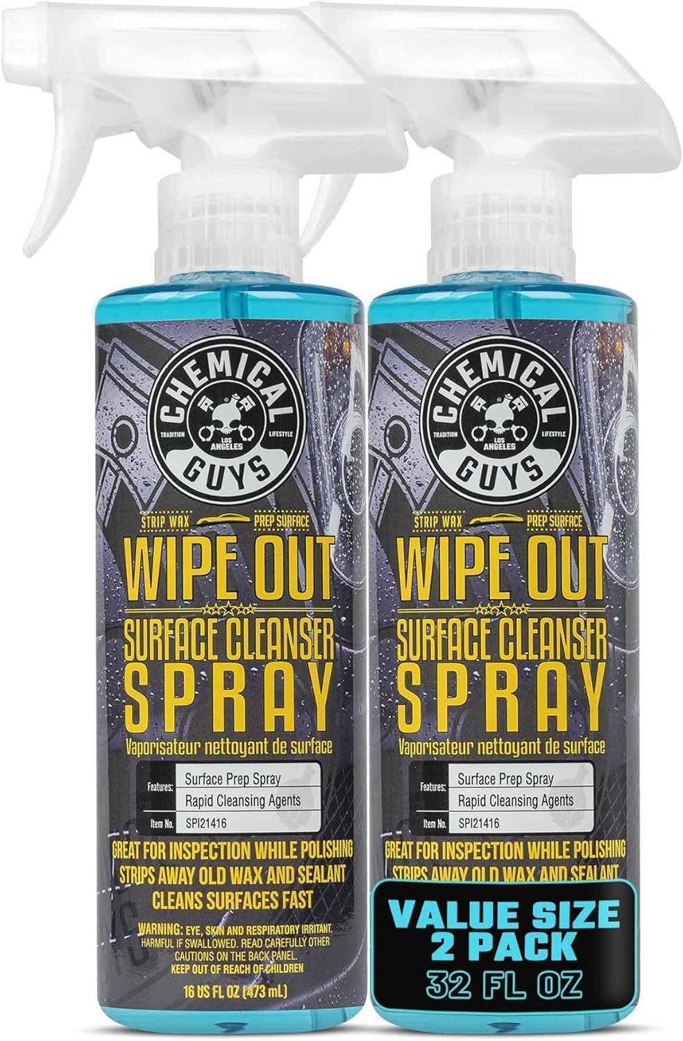 Chemical Guys – Wipe Out Surface Cleanser Spray (16 oz) (2 Pack)