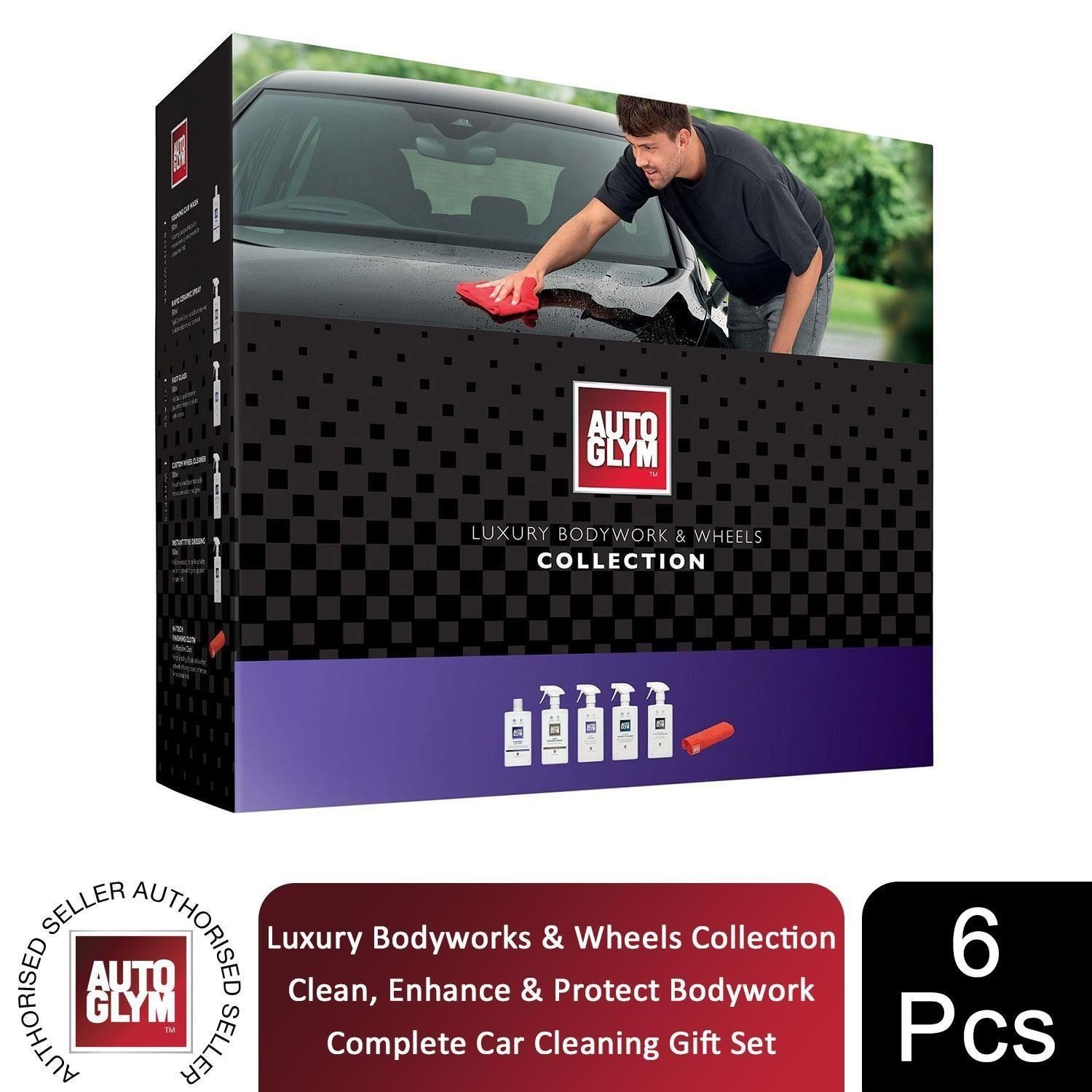 Autoglym Luxury Bodywork and Wheels Car Cleaning Collection 6 Pieces Gift Set
