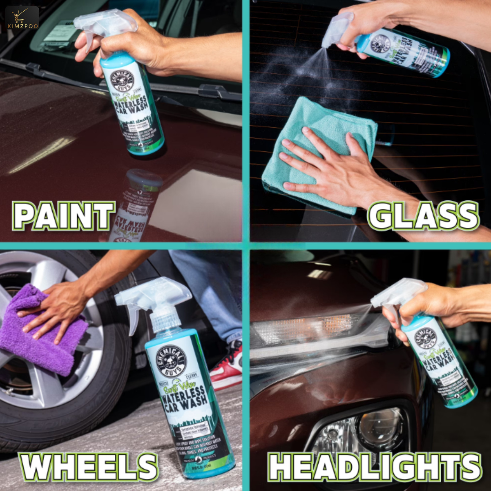 Chemical Guys Swift Wipe Waterless Car Wash 16 oz, Waterless Car Cleaning Spray