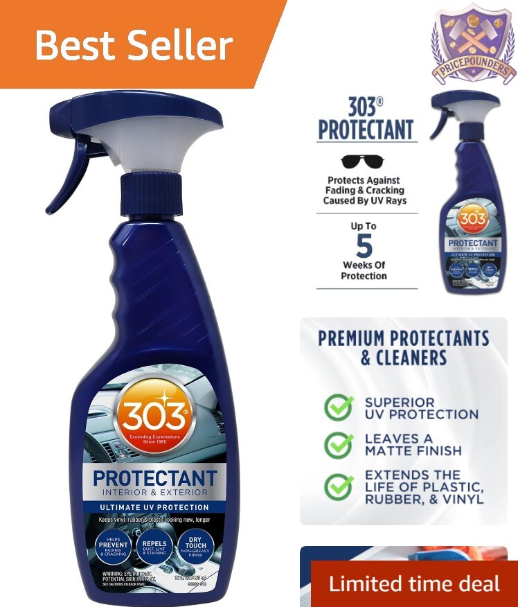Superior UV Protectant Spray for Cars – Dust & Stain Repellent 16oz, Made in USA
