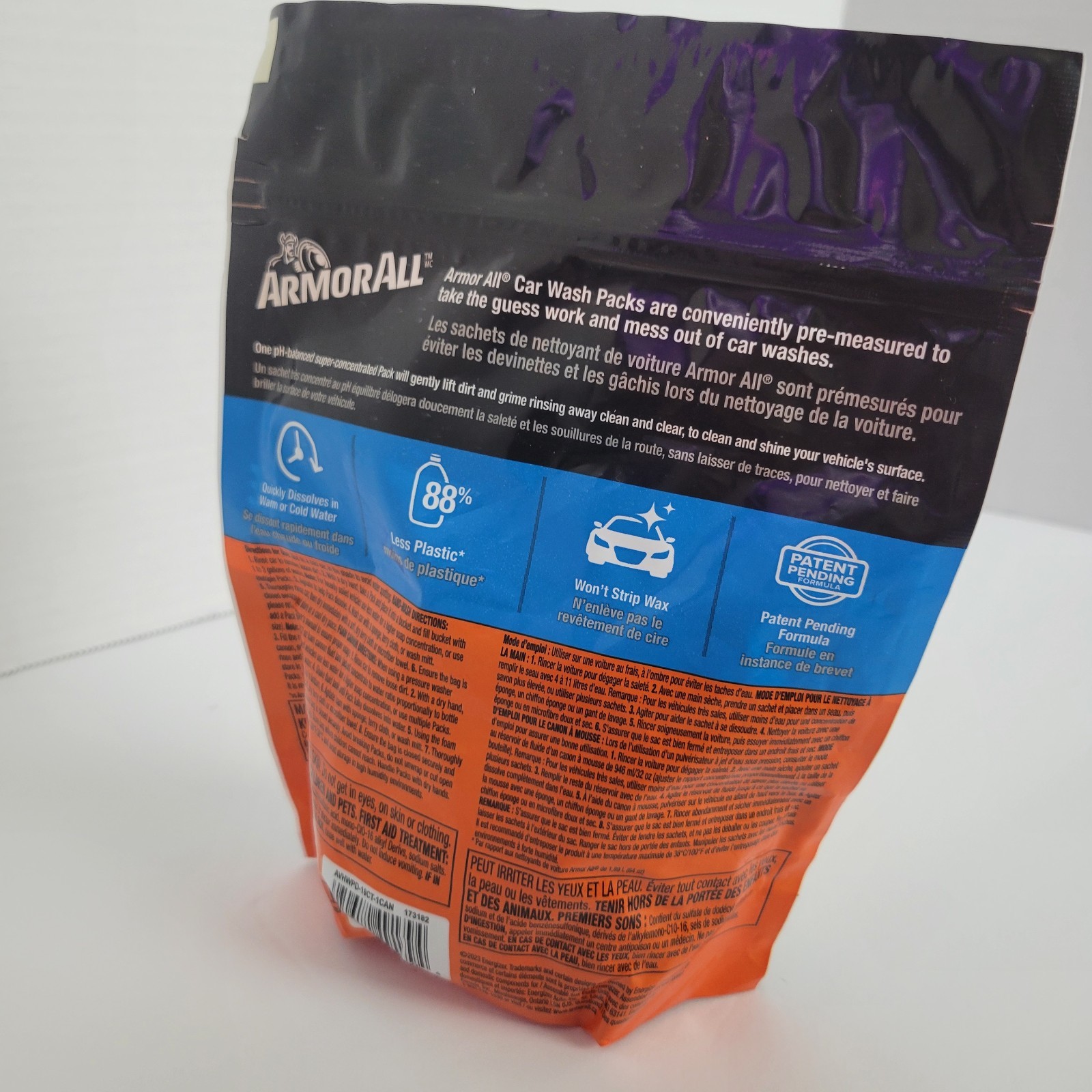 ArmorAll Car Wash Packs – Hand Wash or Foam Cannon – 18 pre-measured pods