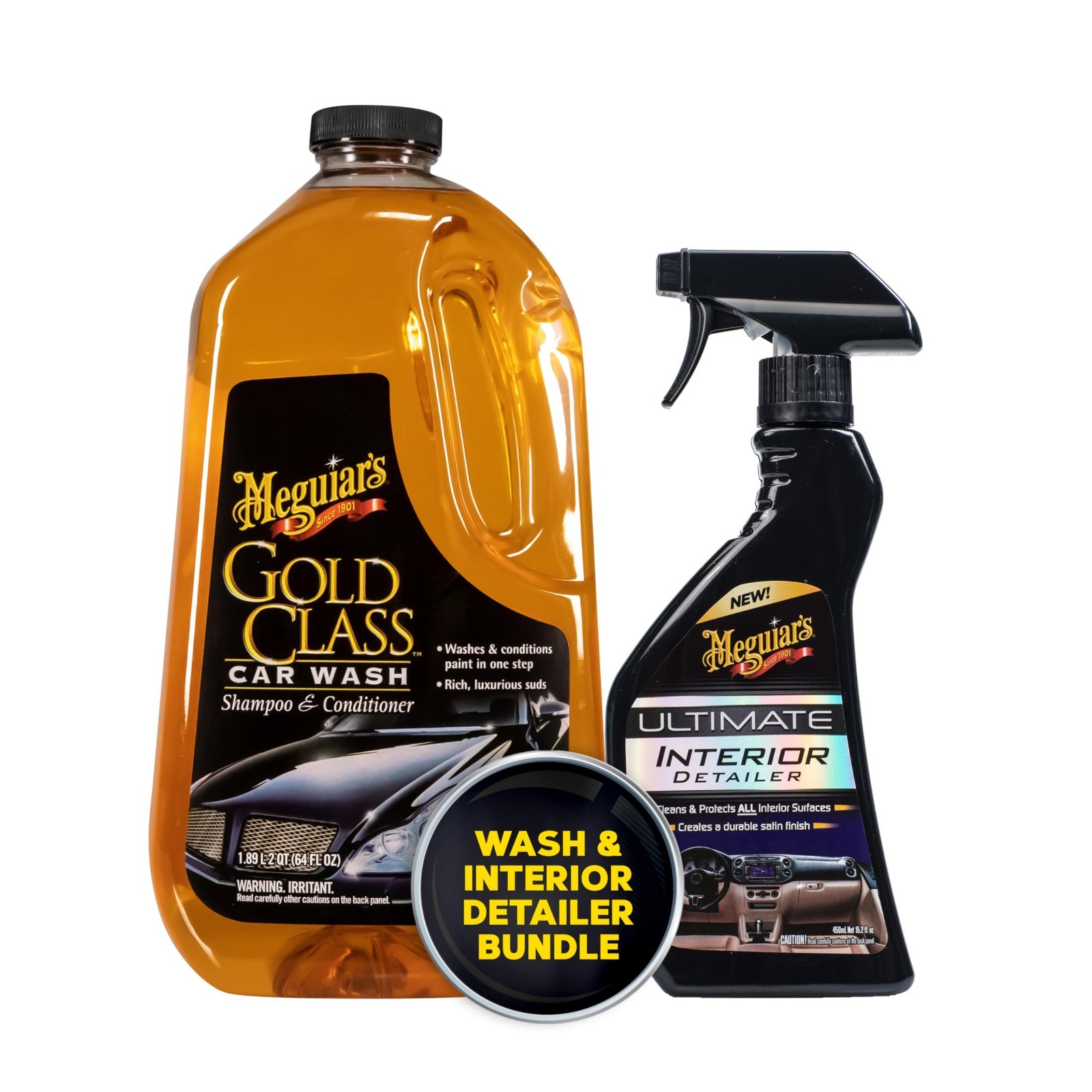 Premium Car Wash & Interior Detailer Bundle – Ultimate Shine & Clean Care