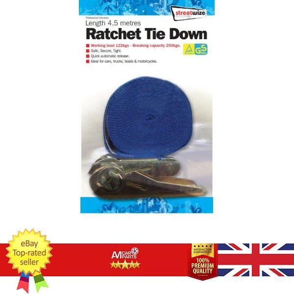 Streetwize Ratchet Tie Down STREETWIZE SWTD4 (Ratchet Straps)