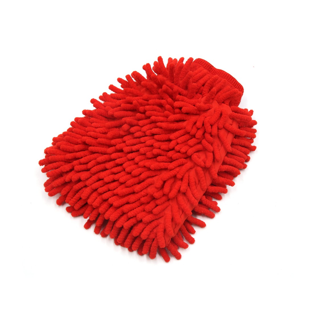 Red Microfiber Chenille Washing Cleaning Glove Mitten for Car Vehicle Body