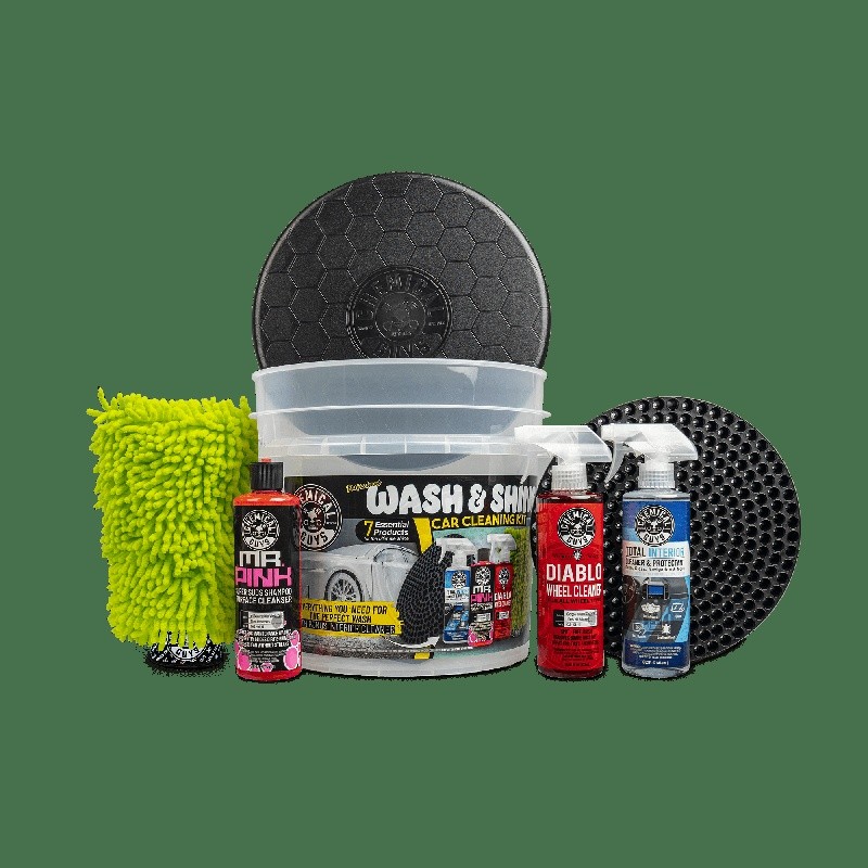 Pro Wash & Shine Car Cleaning Kit 7 Essential Products Auto Detailing Wash US