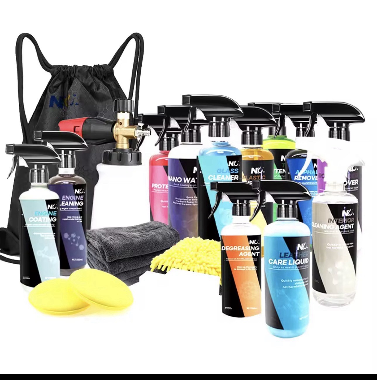 Price Car Cleaning Set Professional Car Wash Detail Kit with Portable Accessory