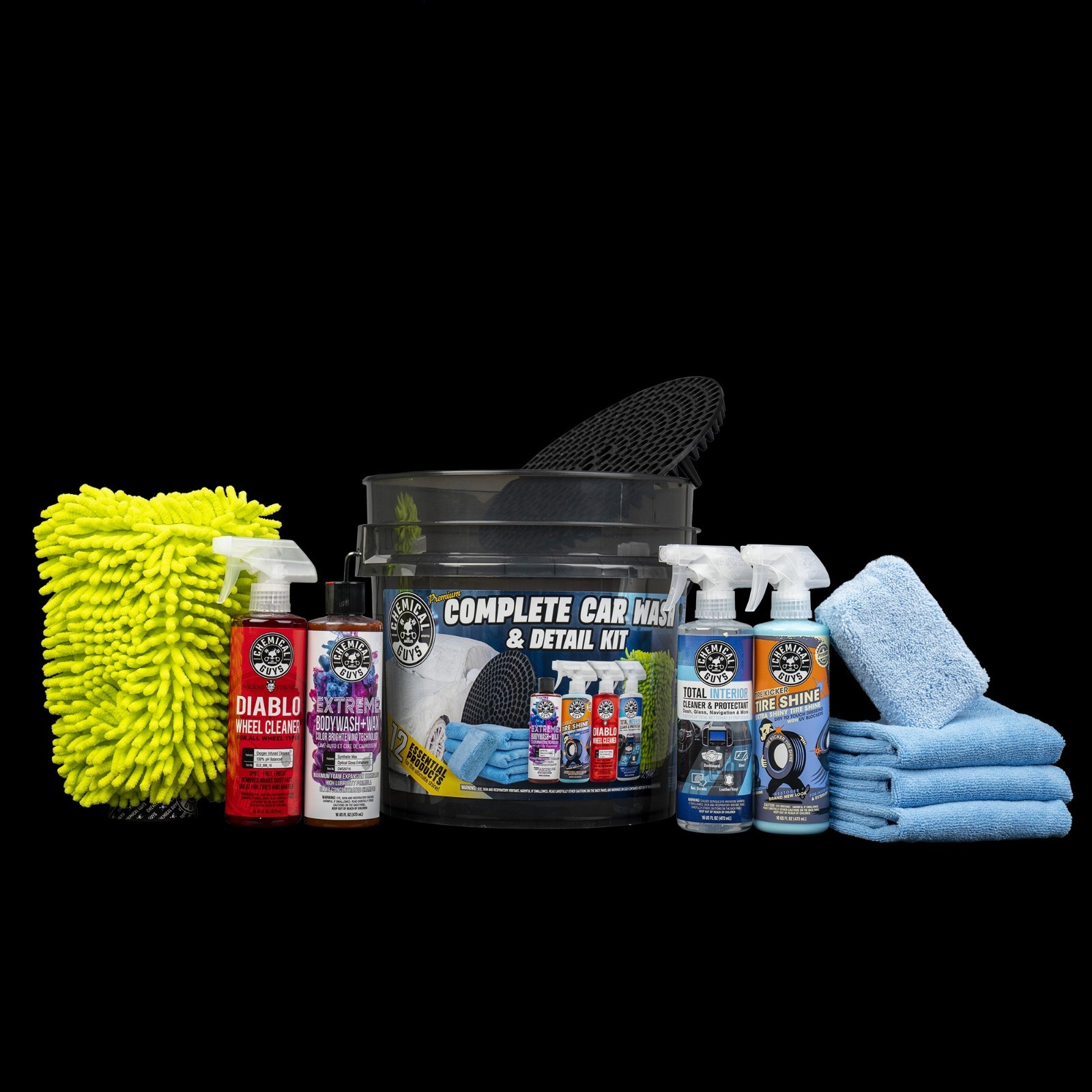 12 Piece Complete Car Wash & Detail Kit Premium Auto Cleaning Supplies
