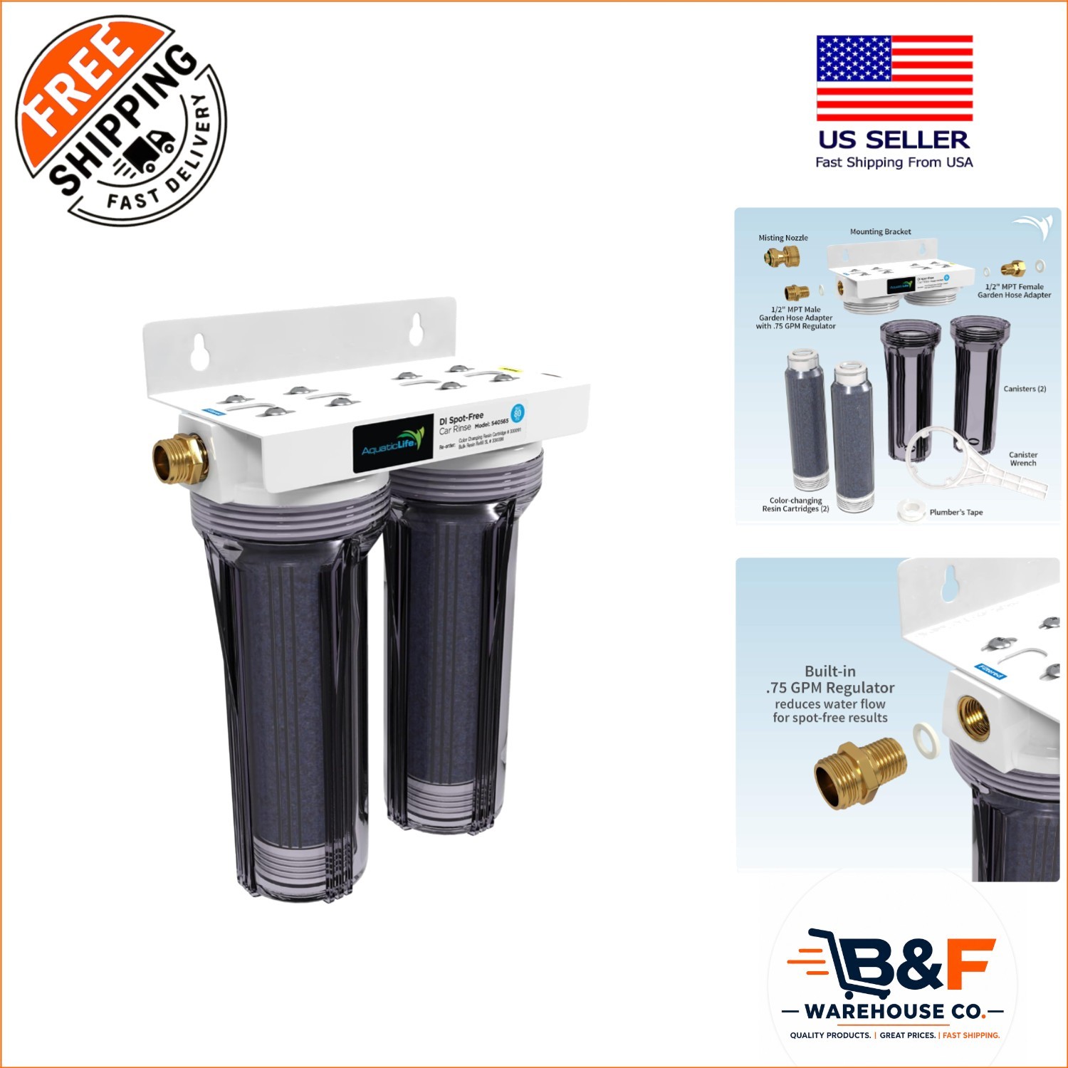 High-Performance Deionized Rinse Unit – Eliminates Hard Water Spots Effortlessly
