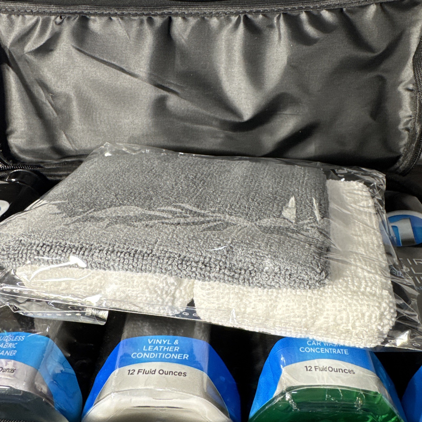 First Place Finish Car Care System Kit 5 12 oz. Bottle Set & Microfiber Cloth