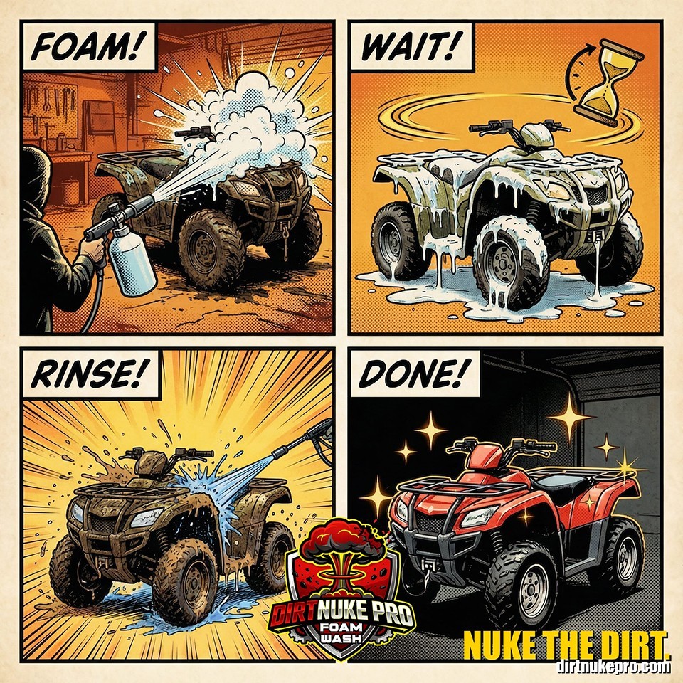 DirtNuke Pro Off Road Foam Cannon Wash Kit – UTV Motocross ATV SxS