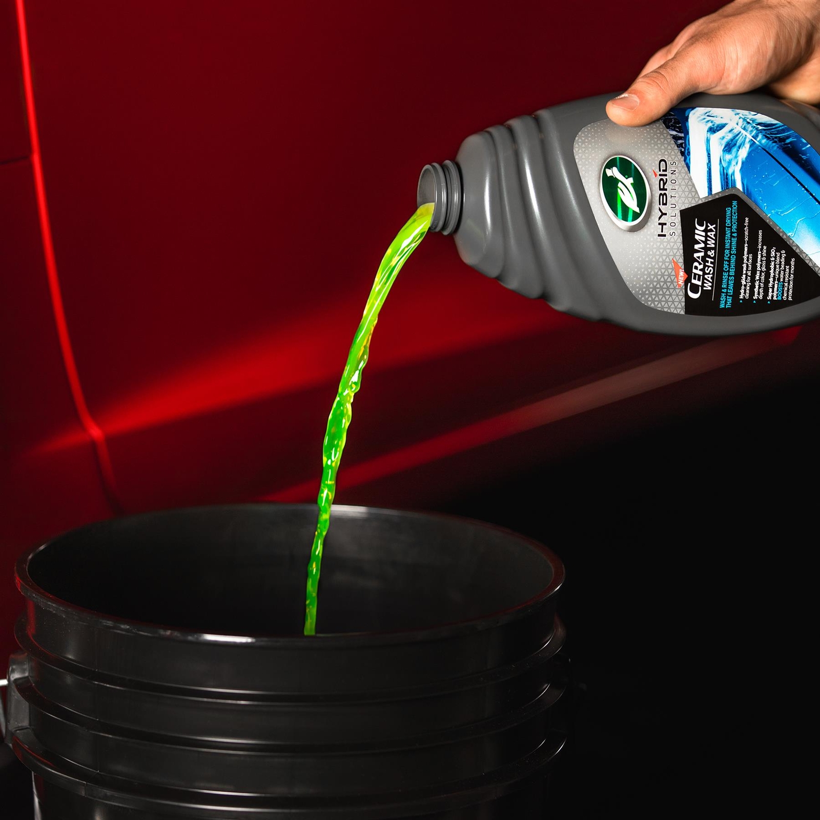 Turtle Wax Hybrid Solutions Ceramic Scratch-Free Hydrophobic Wash & Wax 48 Fl Oz