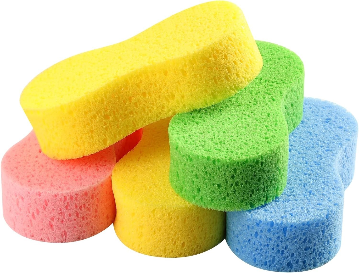 5-Pack Large Car Wash Sponges, Extra Thick Foam for All-Purpose Cleaned Spaces