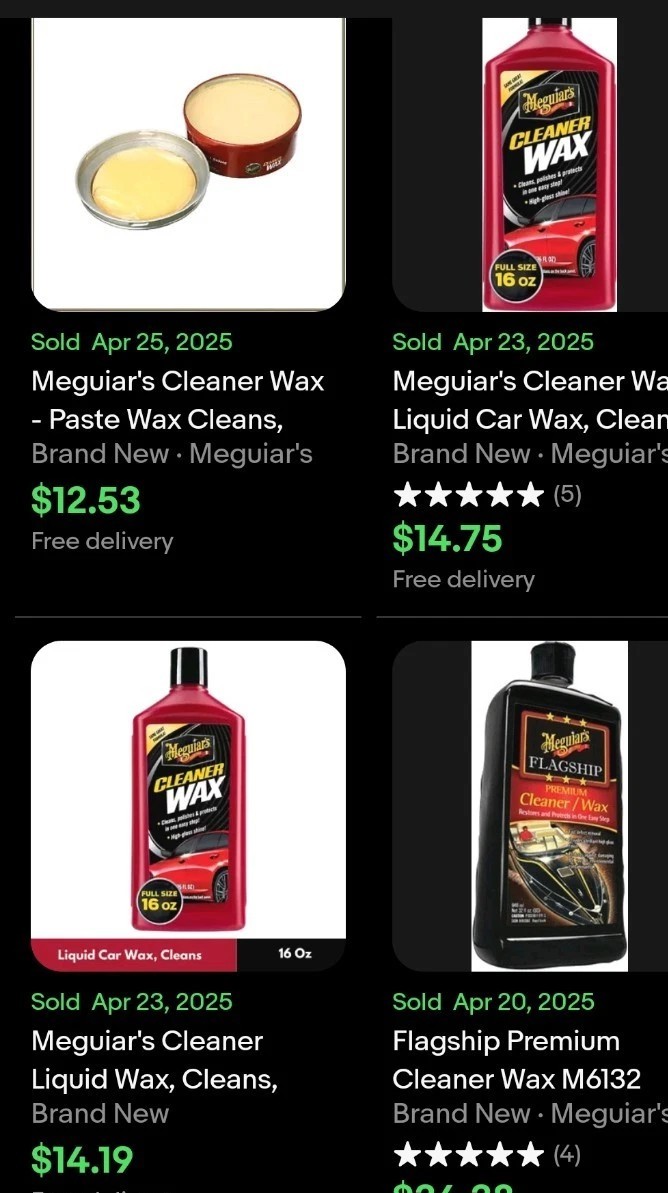💥SAVE $💥Car Care Kit Clean & Wax MEGUIARS✨️ RAIN-X ✨️ GUNK engine degreaser💥