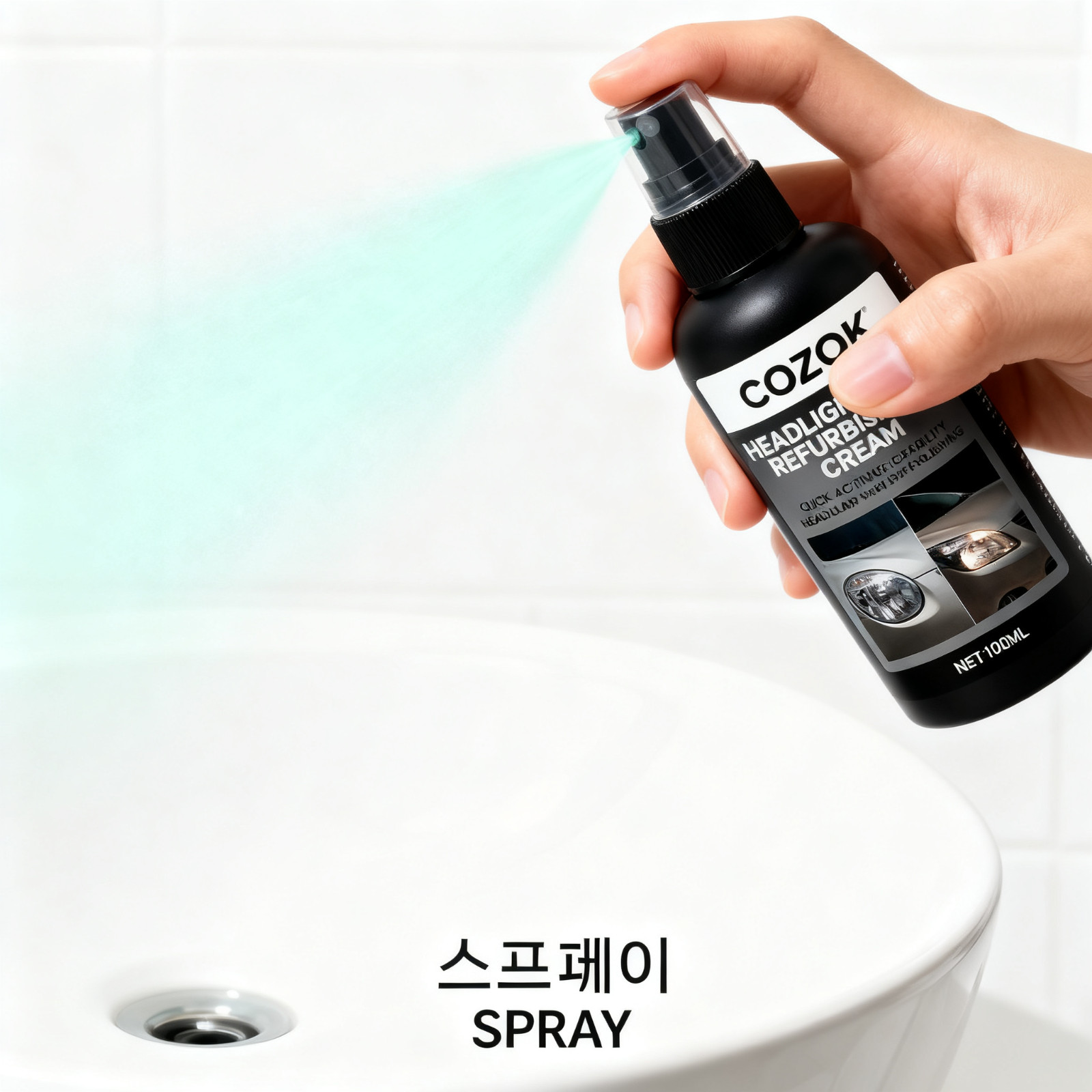 COZOK One-Step Headlight Restorer – No Sanding, Removes Yellowing, Restores Clar