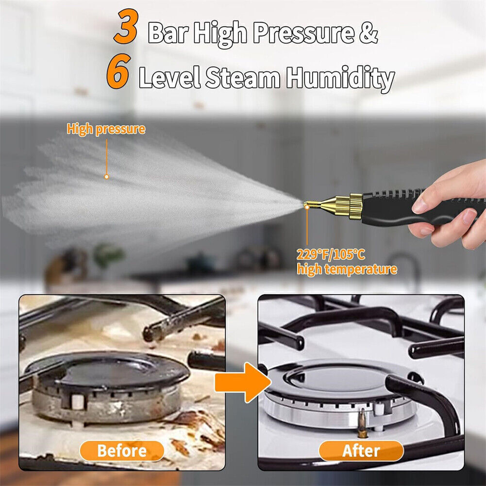 2500W Handheld Steam Cleaner Machine High Pressure Car Detailing Cleaning Tool