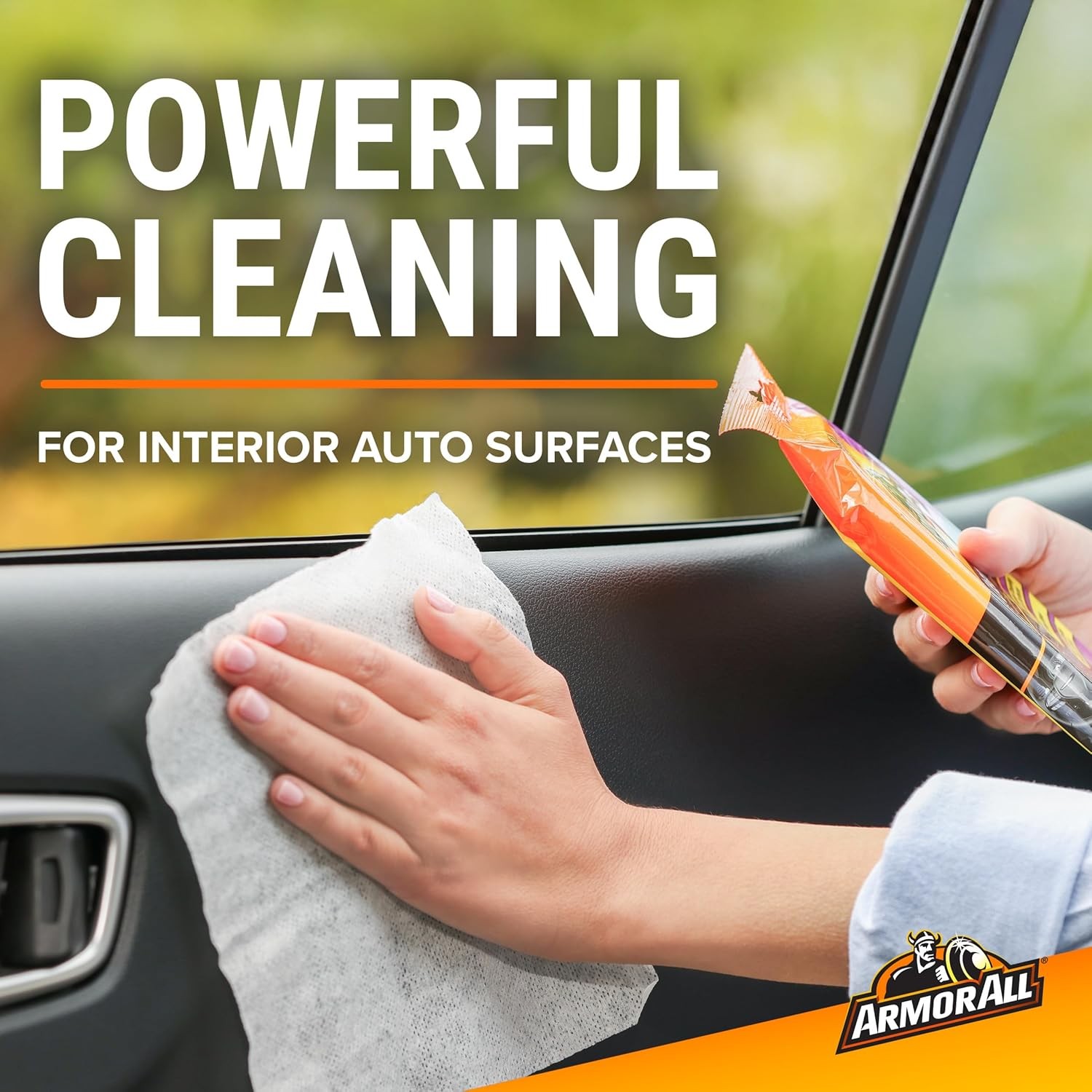 Armor All Interior Car Cleaning Wipes, Car Wipes for Dirt, 60 Count Each, 6 Pack