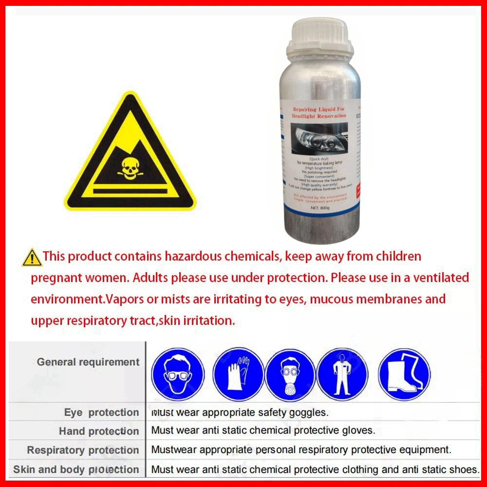 Car Headlight Restoration Kit Chemical Polishing Liquid Headlight Repair Kit