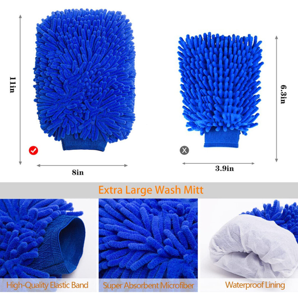 10PCS Car Wash Cleaning Tools Kit Automobile Detailing Brush Dash Duster H7J1