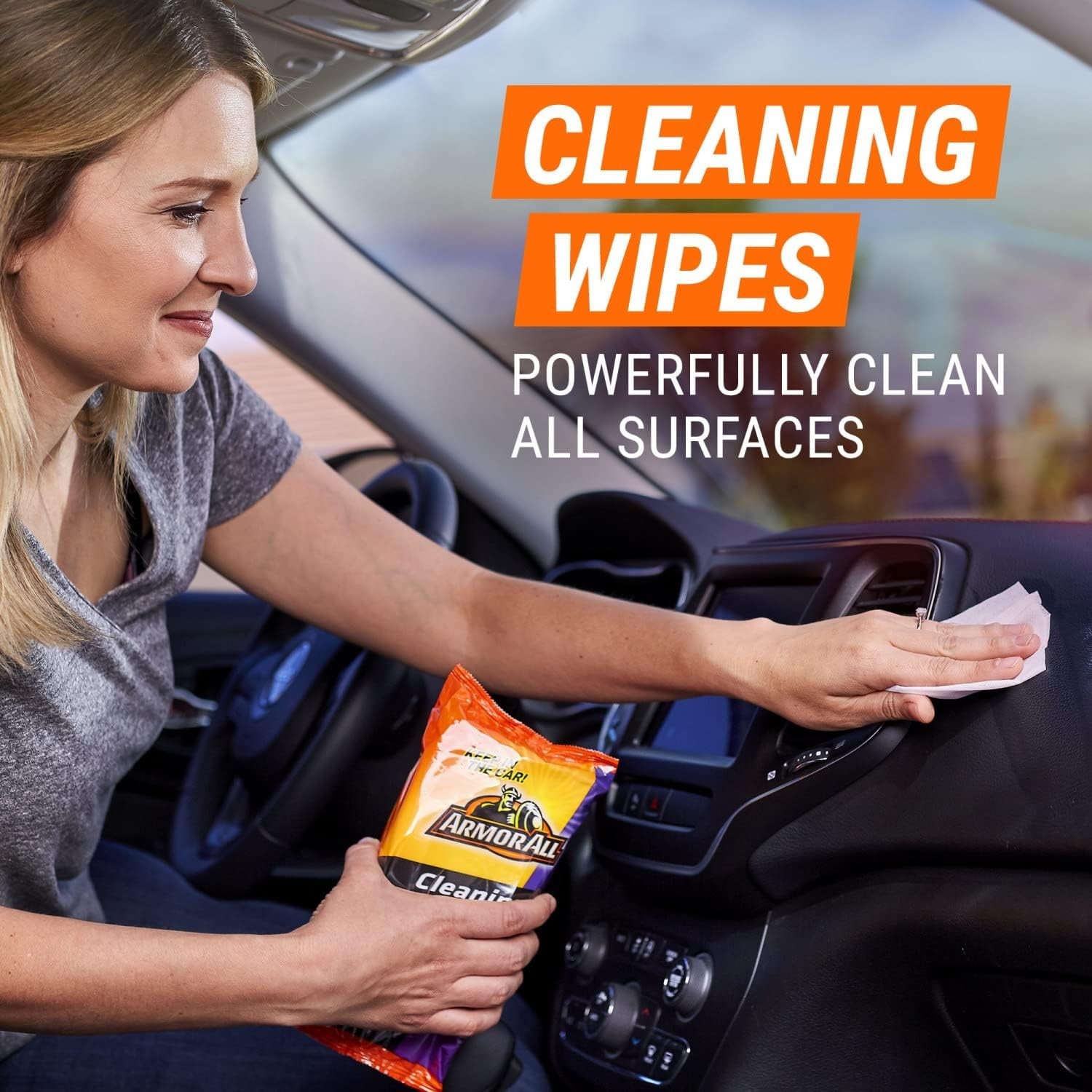 New Car Feel: 8-Piece Cleaner Kit with Protectant Wipes and Air Freshener