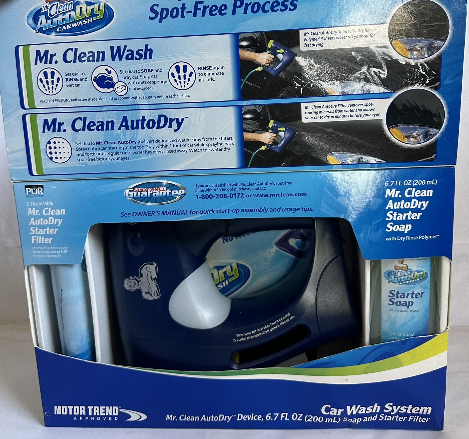 Mr. Clean AutoDry Carwash System Starter Kit w/10 Washes!