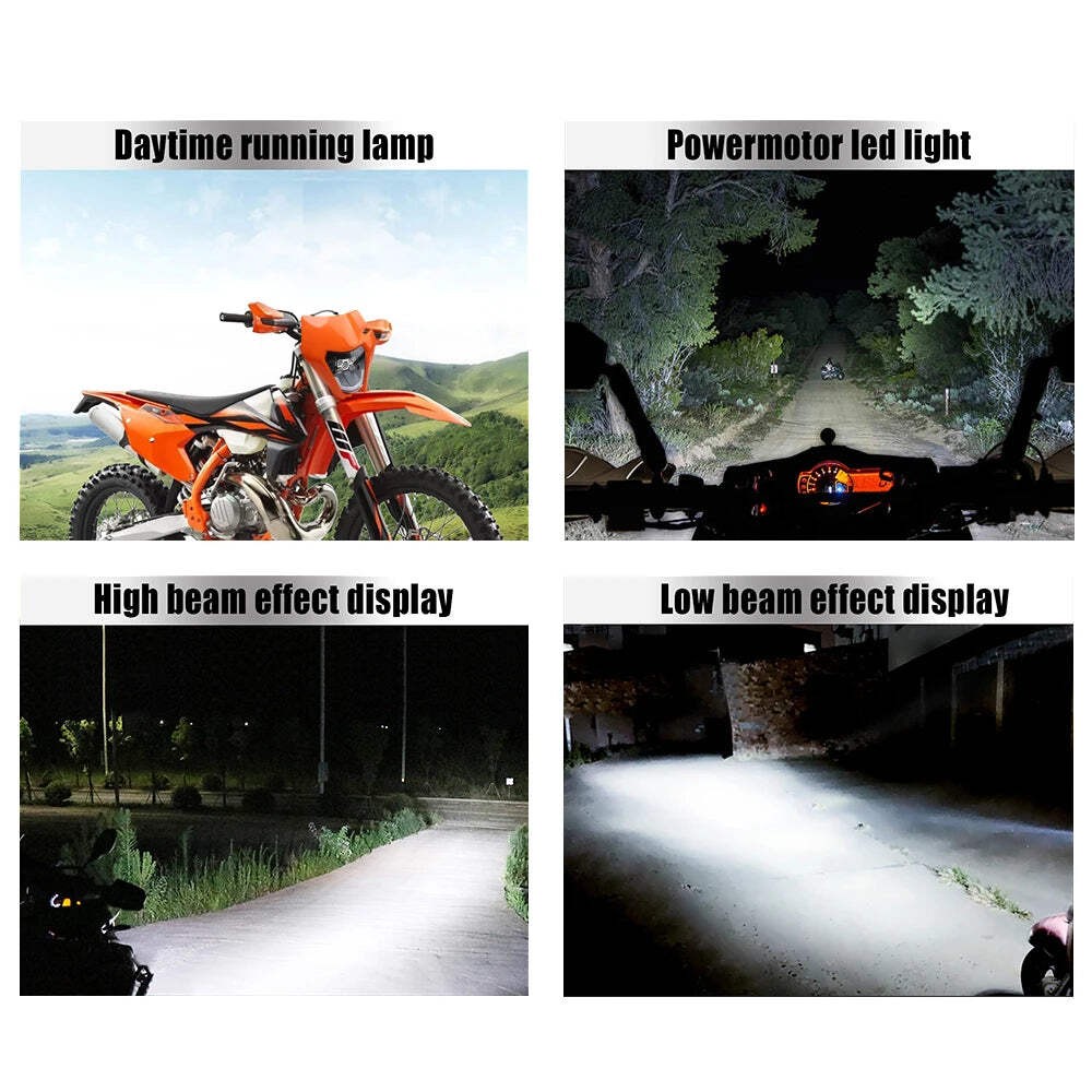 for KTM Headlight Plate LED Motorcycle Enduro Fairing EXC MX SX Wick Headlamp