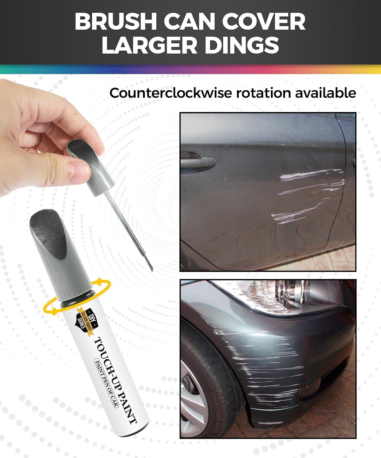Gray Touch Up Paint Pen for Quick Scratch Repair – Waterproof & Rust Resistant