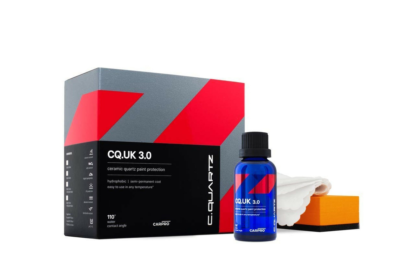 CARPRO CQUARTZ UK 3.0_50ml Kit – Ceramic Coating Finish, Quartz Nanotechnology