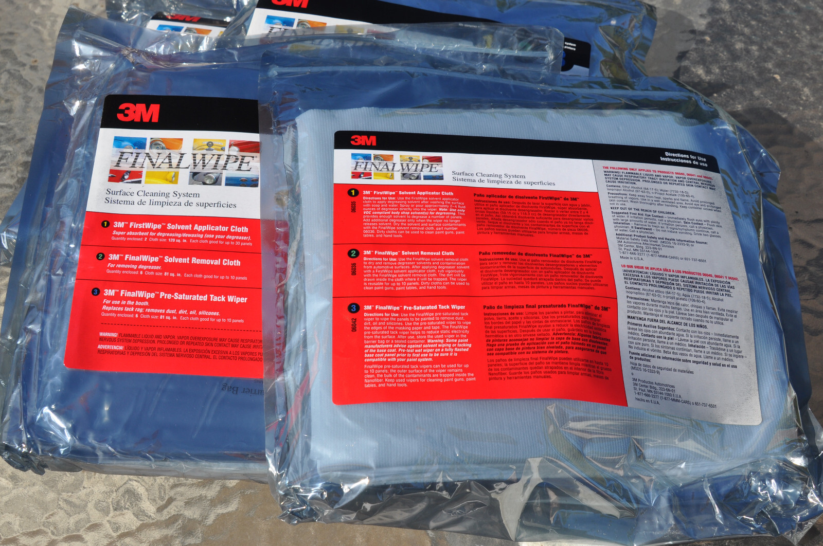 5 packs lot 3M FINAL WIPE 06040 Surface Cleaning System NOS unopened package