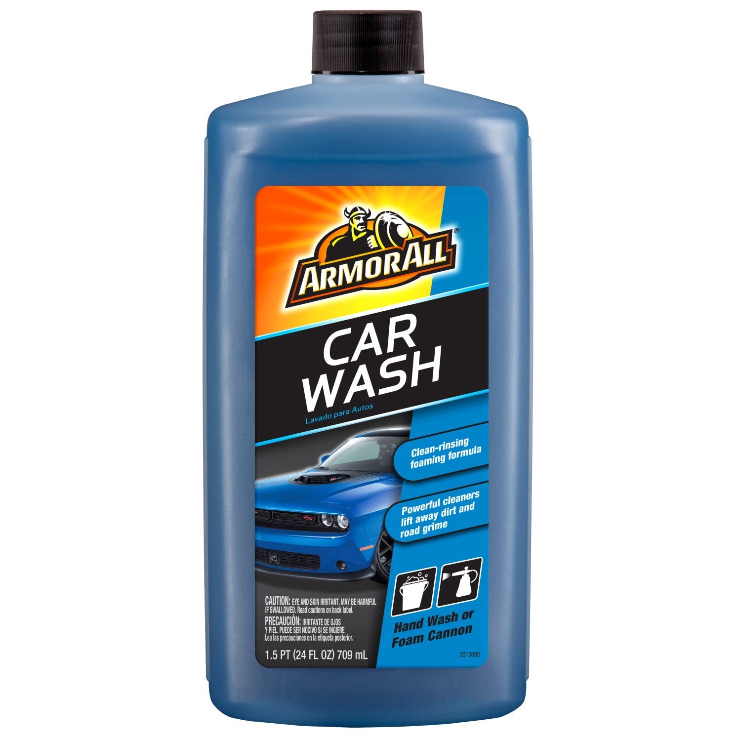 Armor All Car Wash Soap, Powerful Cleaner Foam Soap 24 Ounce, Multicolor