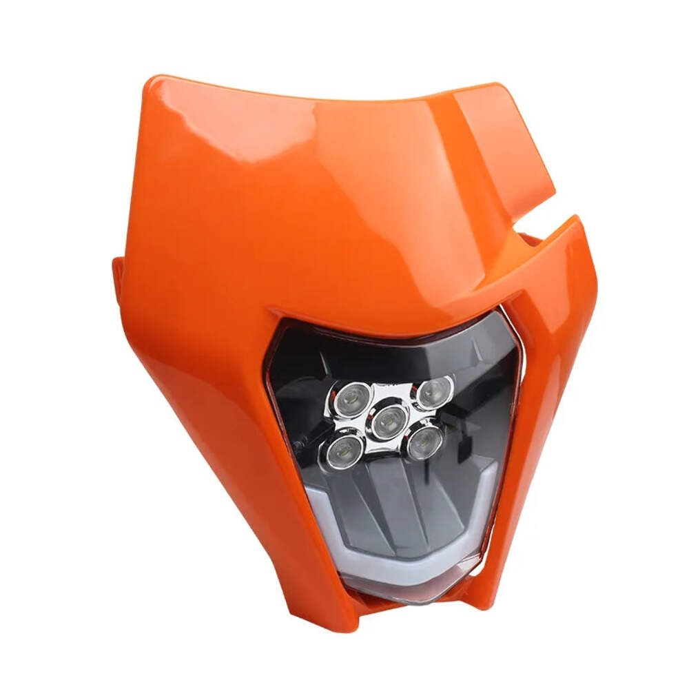 for KTM Headlight Plate LED Motorcycle Enduro Fairing EXC MX SX Wick Headlamp
