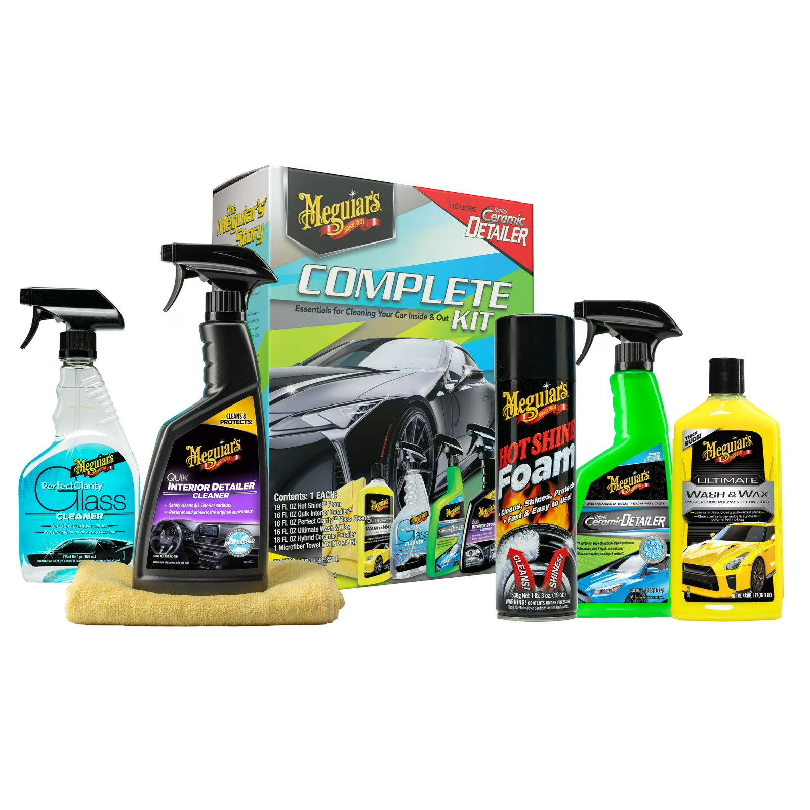 Meguiar’s Complete Car Care Kit – Holiday Gift Set for Men, Dads & Husbands