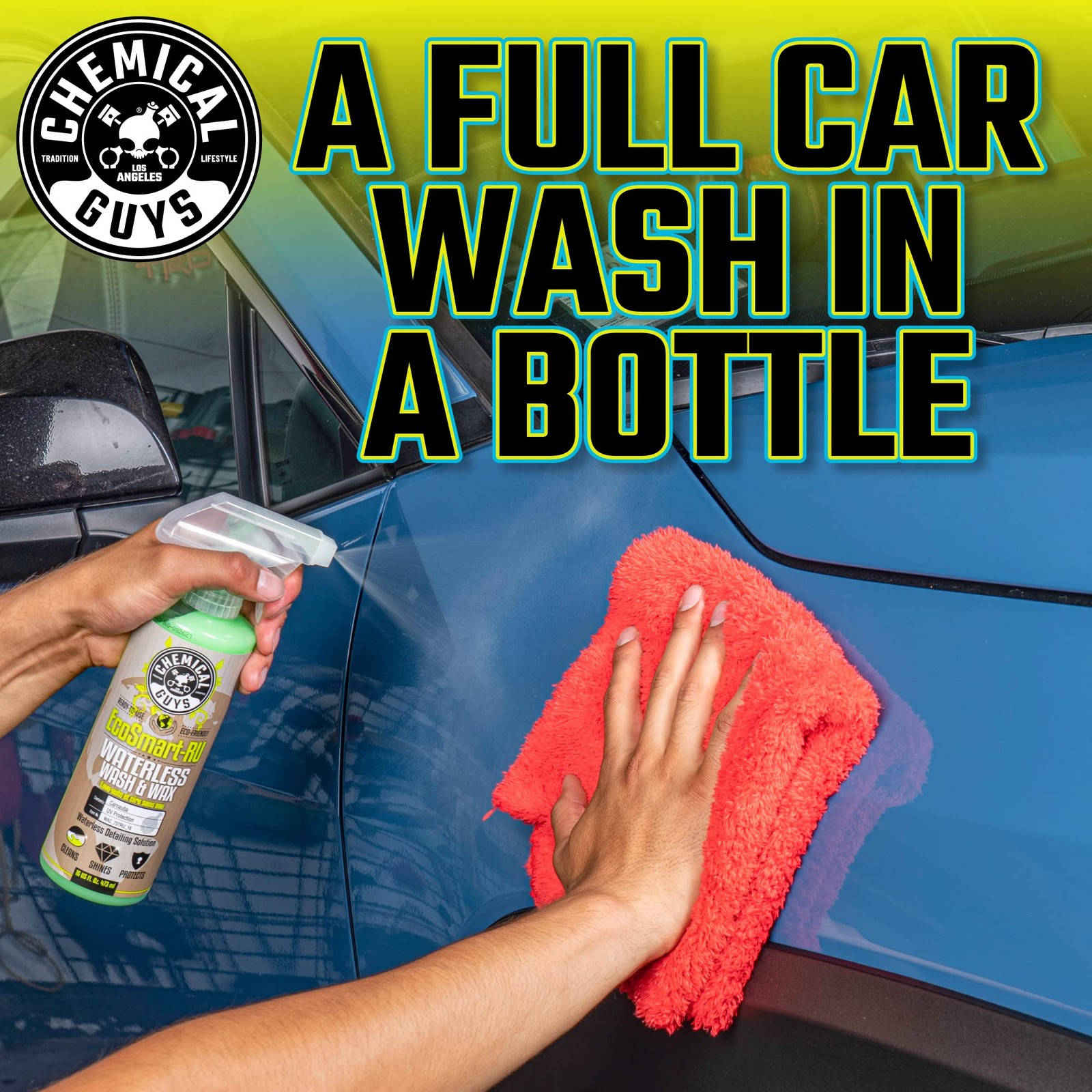 Chemical Guys WAC_707RU EcoSmart Waterless Car Wash & 128 Fl Oz (Pack of 1)