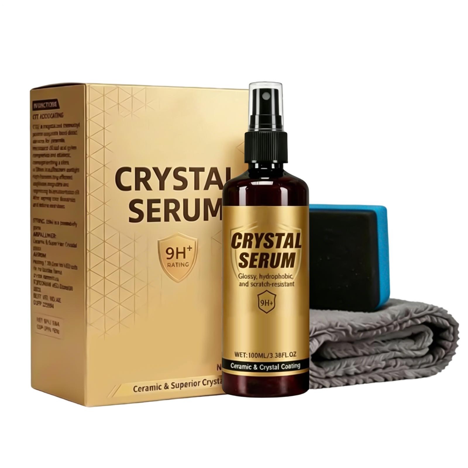 100ml PTZ Cristal Serum 9H Graphene, Ultimate Quick Effect Car Coating Spray