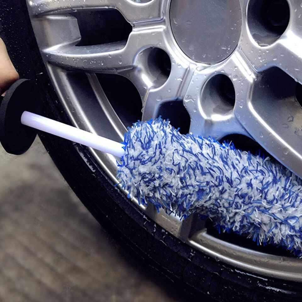 Car Wheel Brush Rims Tire Seat Engine Wash Cleaning Kit Auto Detailing Tool USA
