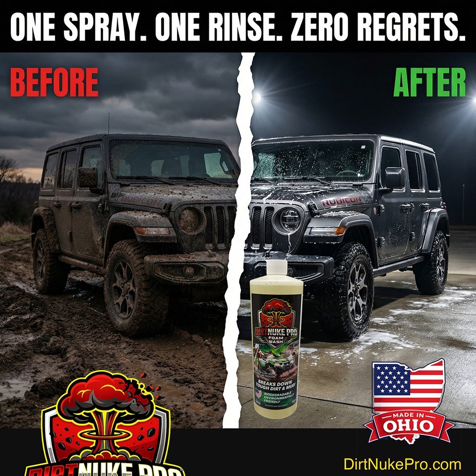 DirtNuke Pro Off Road Foam Cannon Wash Kit – UTV Motocross ATV SxS