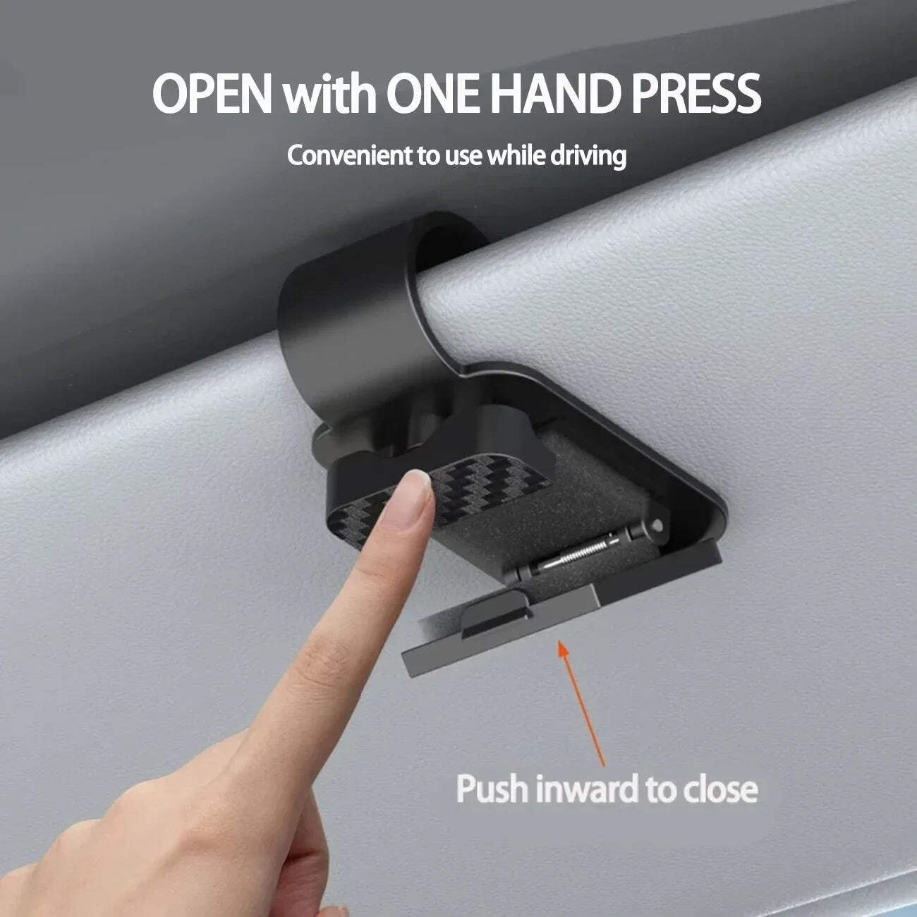 Car Sun Visor Sunglasses Clip Holder Stable Eyeglasses Hanger Card Ticket
