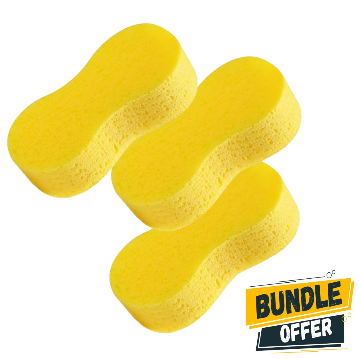 Jumbo Car Cleaning Sponge 3 Pack | Super Absorbent & Scratch-Free