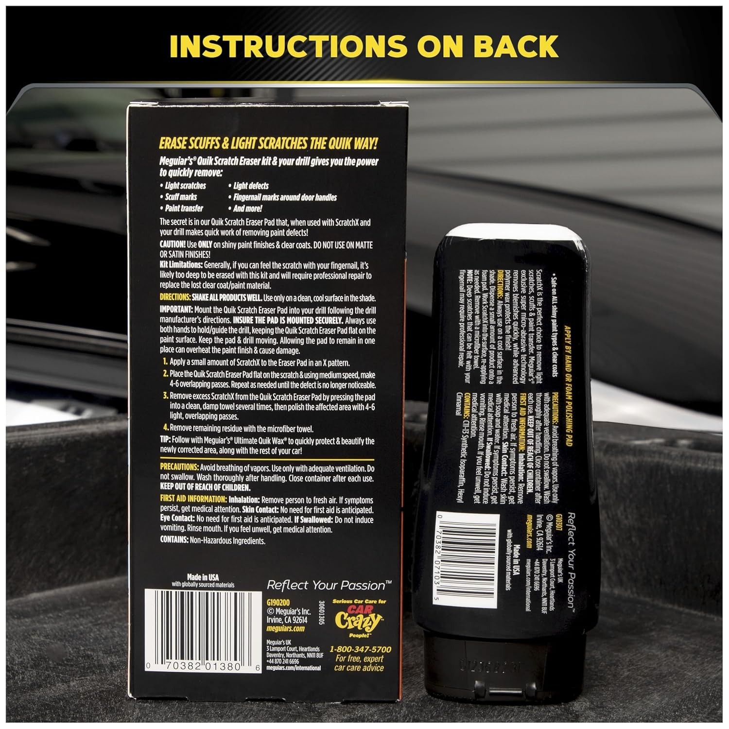 Quik Scratch Eraser Kit — Effortless Car Scratch Removal