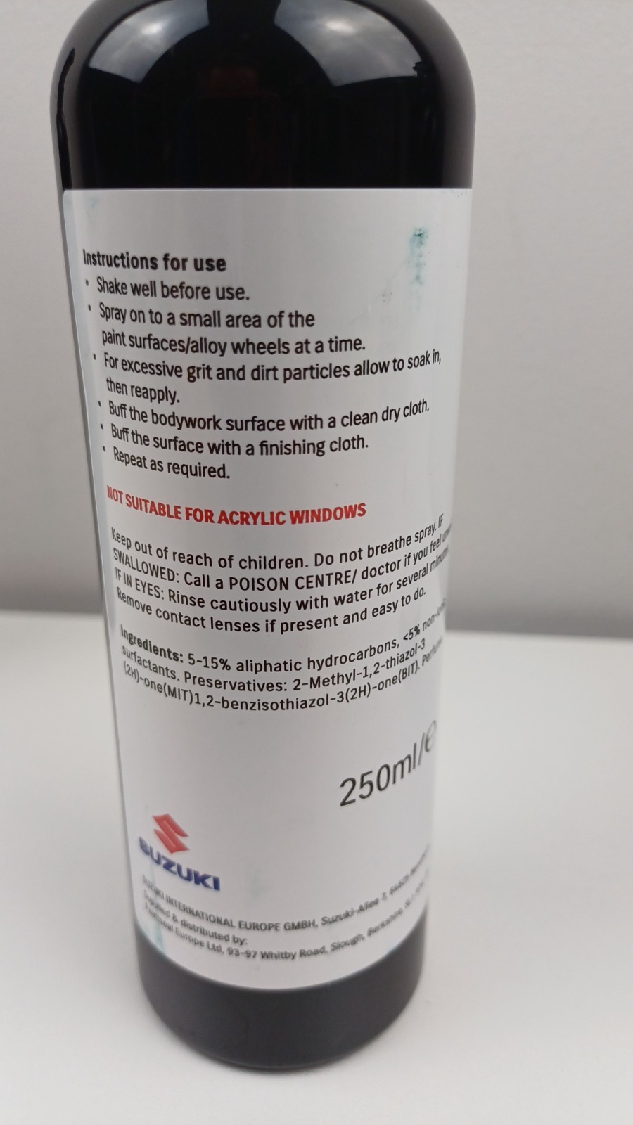 Suzuki Car Cleaning Care Kit Sticky Windows Dryclean Bird Dropping Shampoo Etc