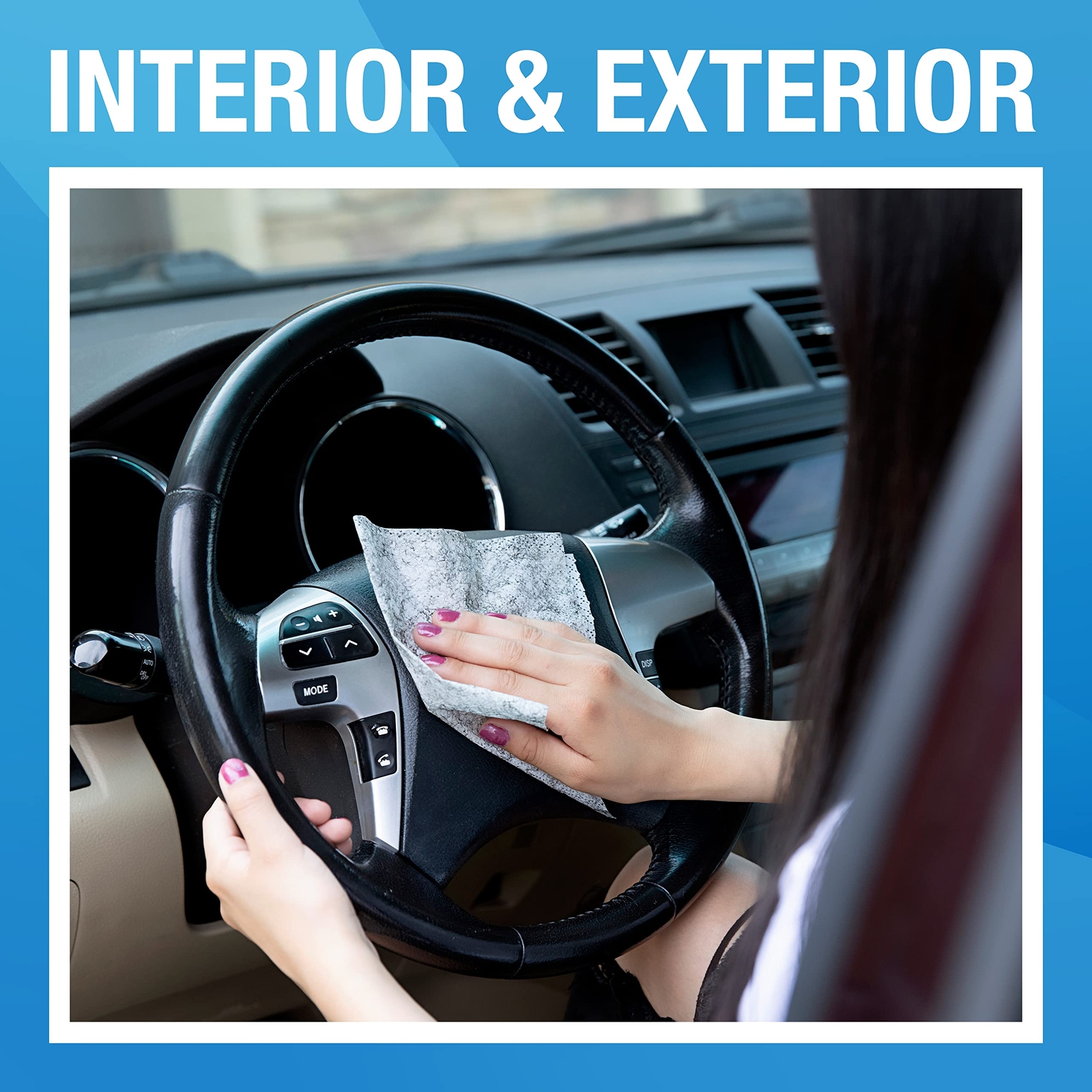 for Automotive All Purpose Cleaning Wipes for Hands Auto Interior Exterior De…