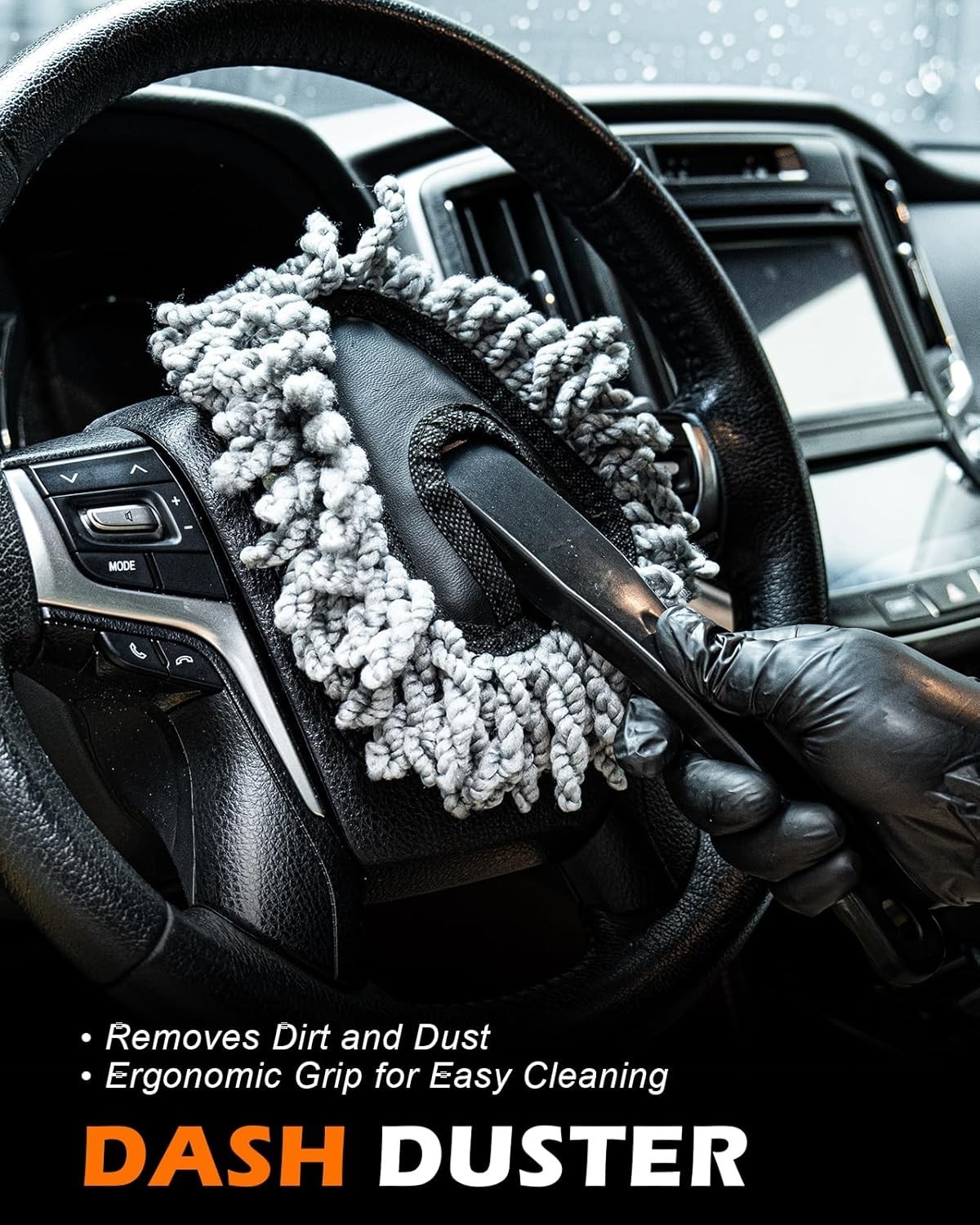 20Pcs Windshield Cleaner Tool – Car Interior Detailing Brush Kit with 200g Clean