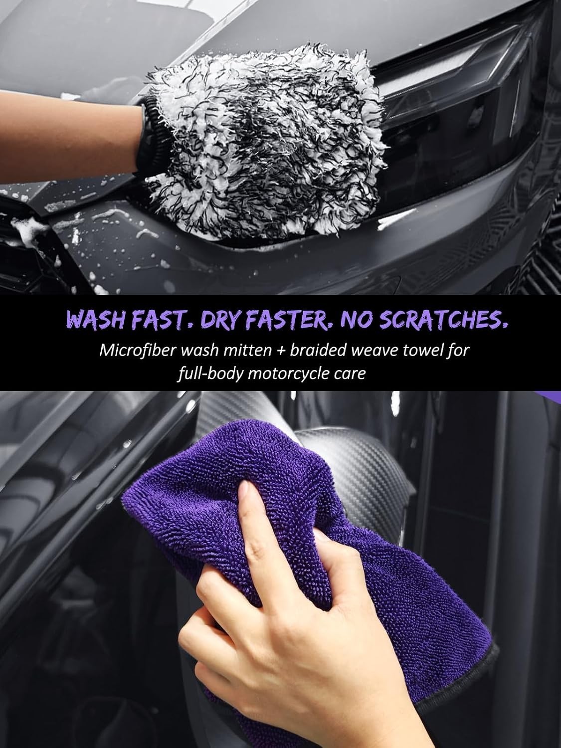 7PCS Motorcycle Cleaning & Polishing Kit – Ultimate All-in-One Care with Wax …