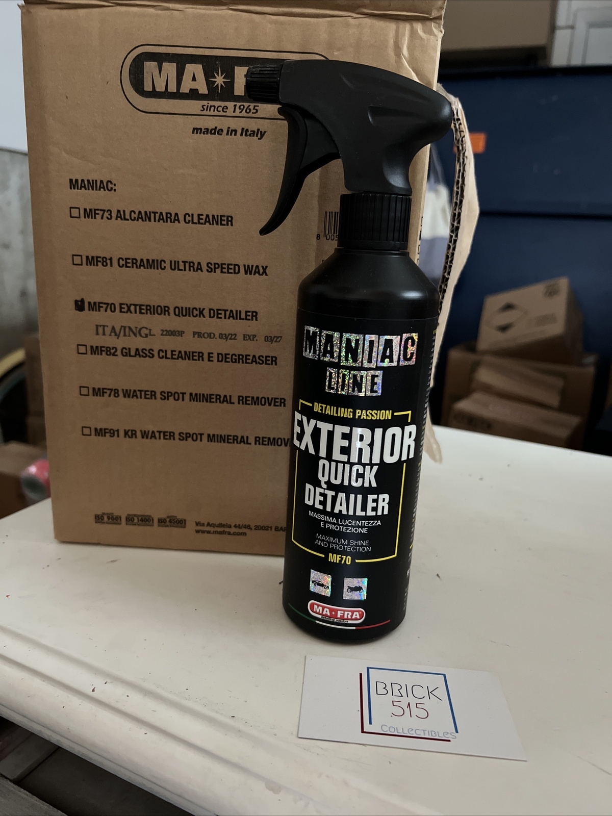 EXTERIOR QUICK DETAILER Maximum Shine And Protection MF70 500ML MANIAC LINE