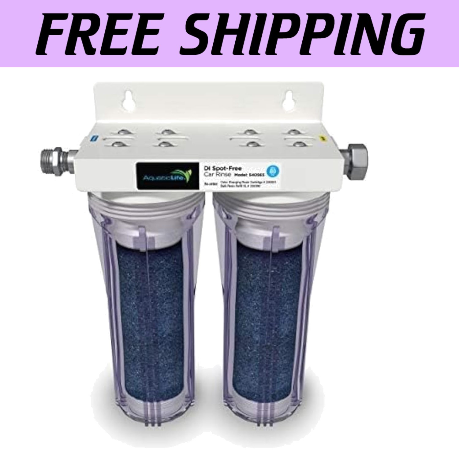 Deionized Water System for Spotless Car, RV & Motorcycle Washing – Easy Install/