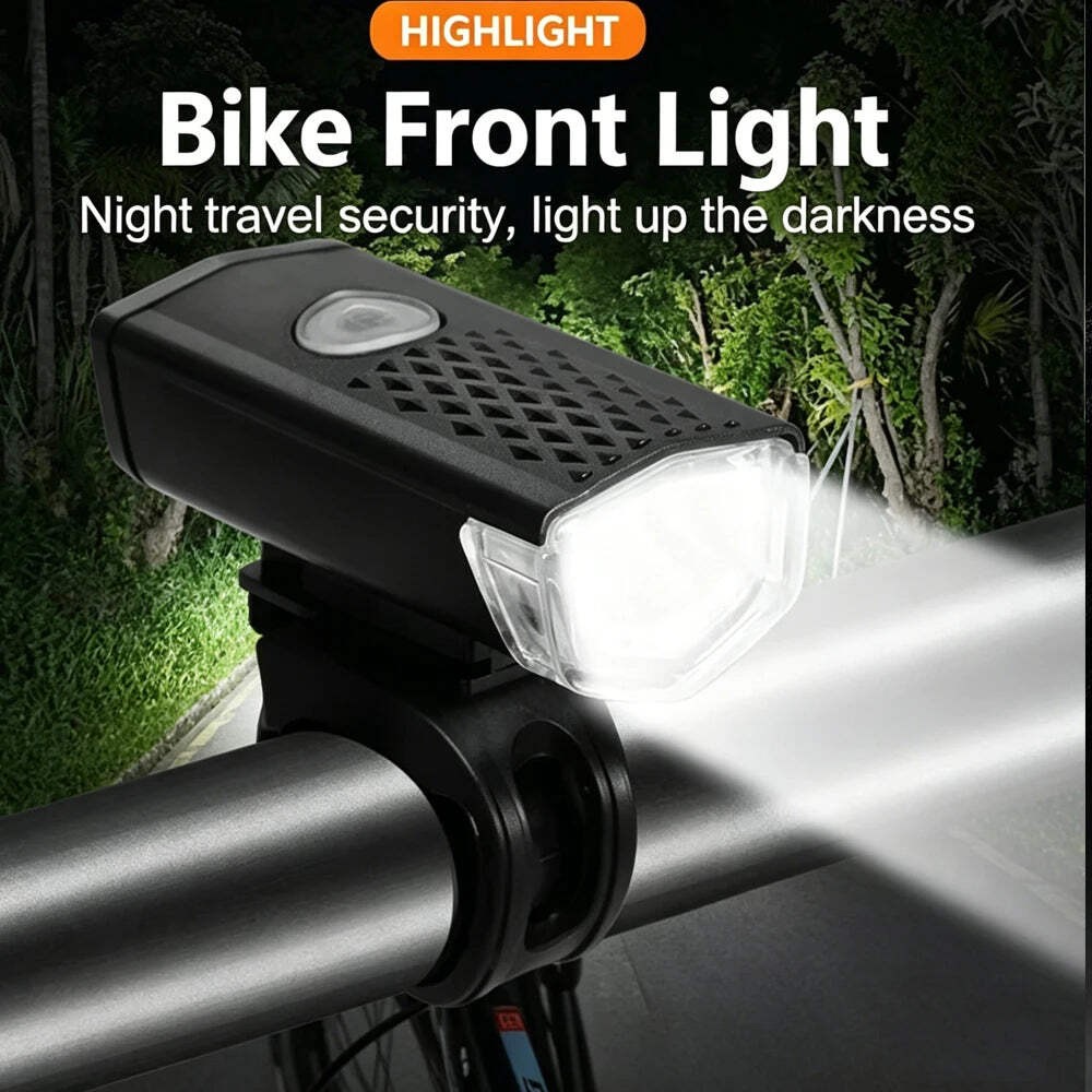 Ourdoor Bicycle Front Light Bright Bike Led Flashlight Lantern USB